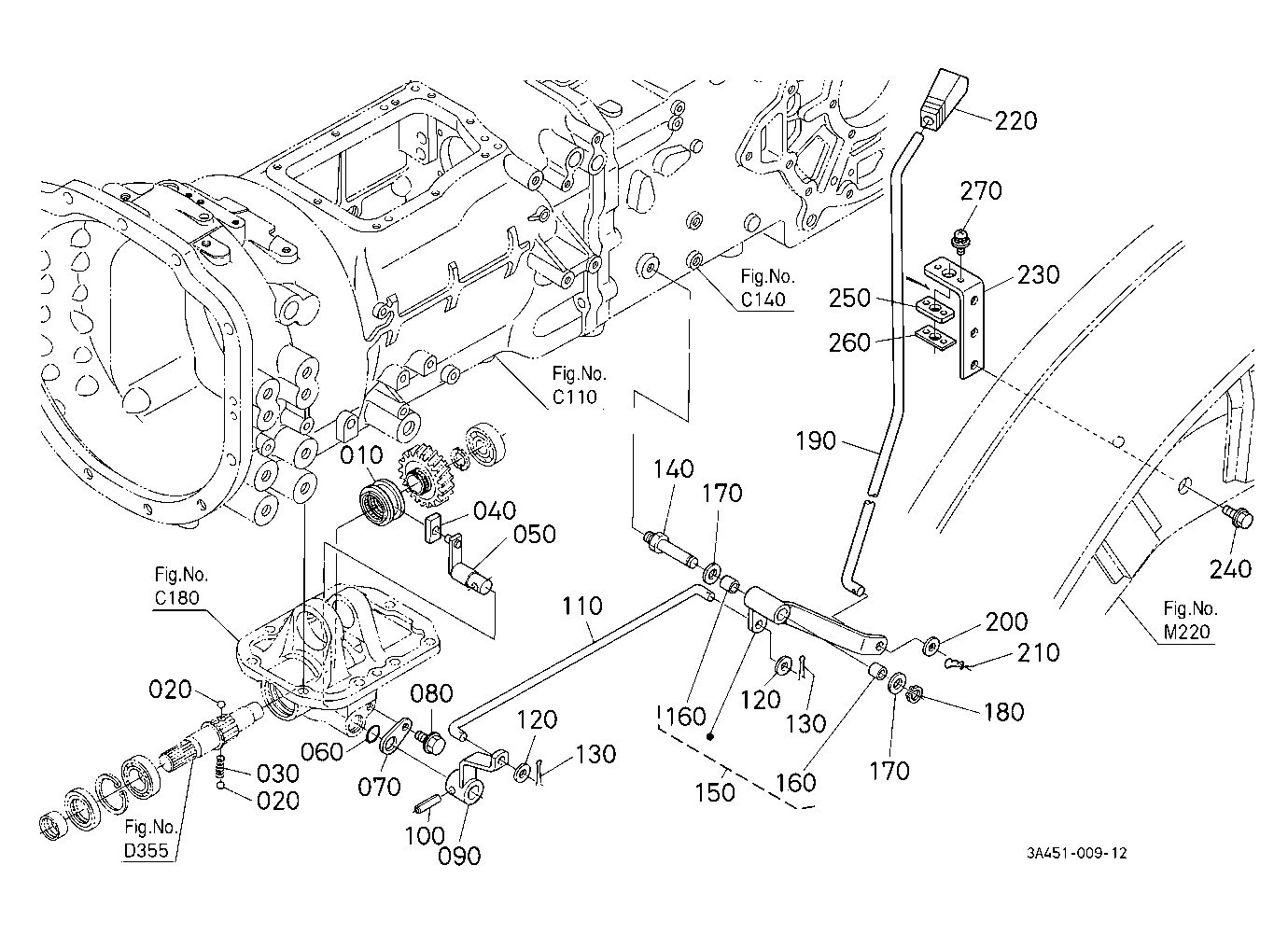 Front Wheel Drive Lever