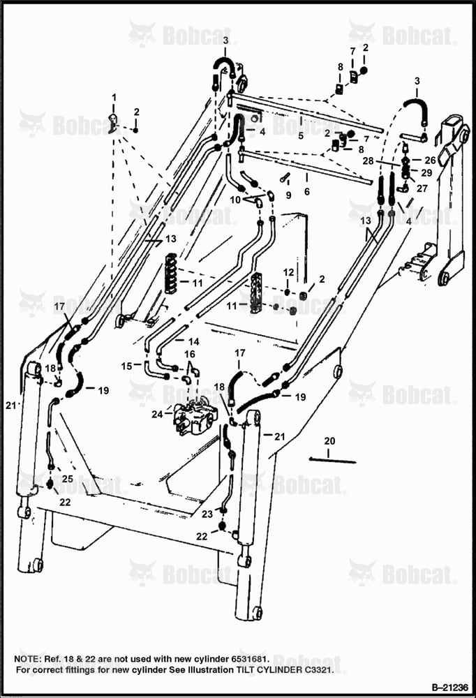 Tilt Cylinder Circuitry