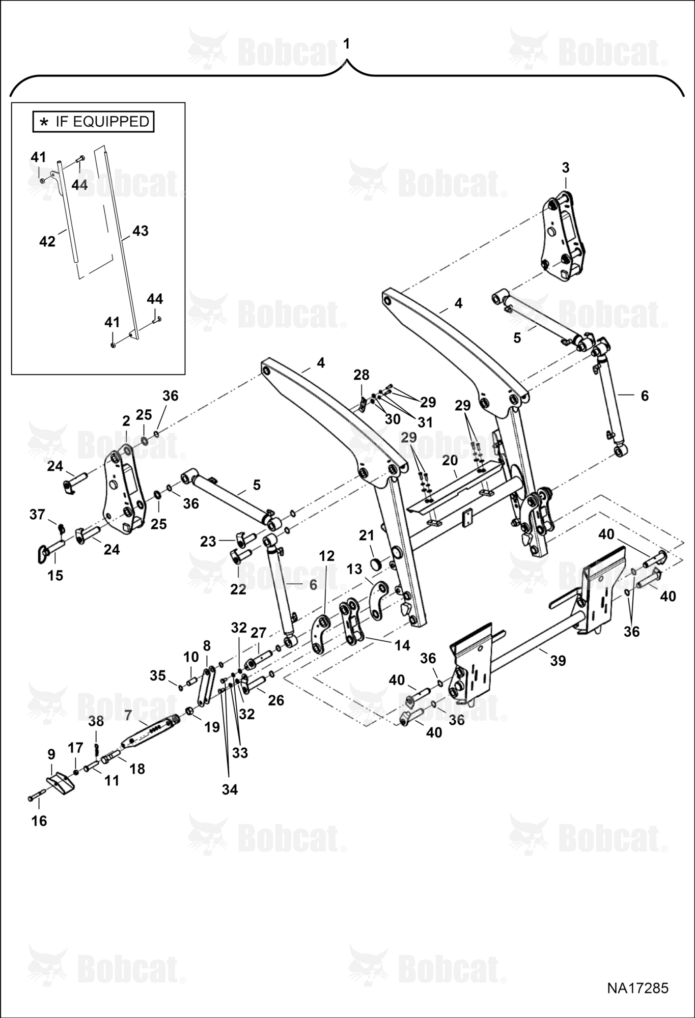 Tractor Loader FL6 (Boom Assembly)  B4TW00101 & Above