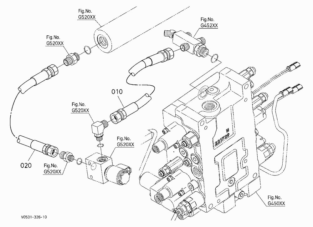 OIL PIPING (RIDE CONTROL) [SHOCKLESS RIDE]