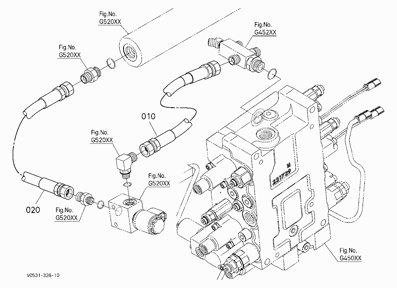 OIL PIPING (RIDE CONTROL) [SHOCKLESS RIDE]
