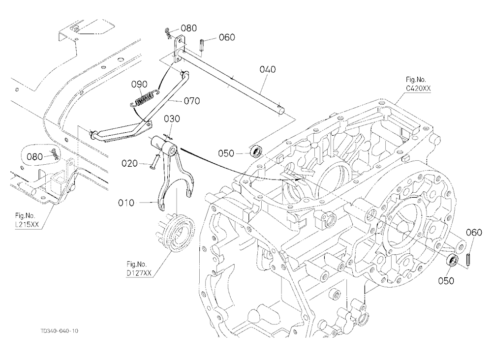 Rear Differential Lock Shift Fork