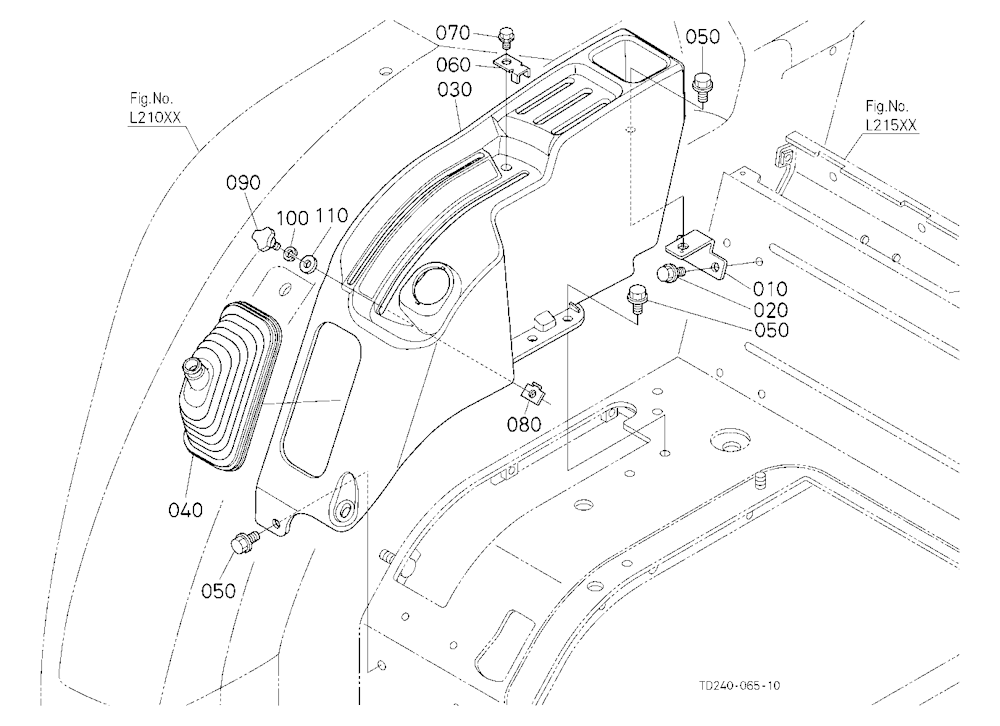 Hydraulic Control Lever Guide