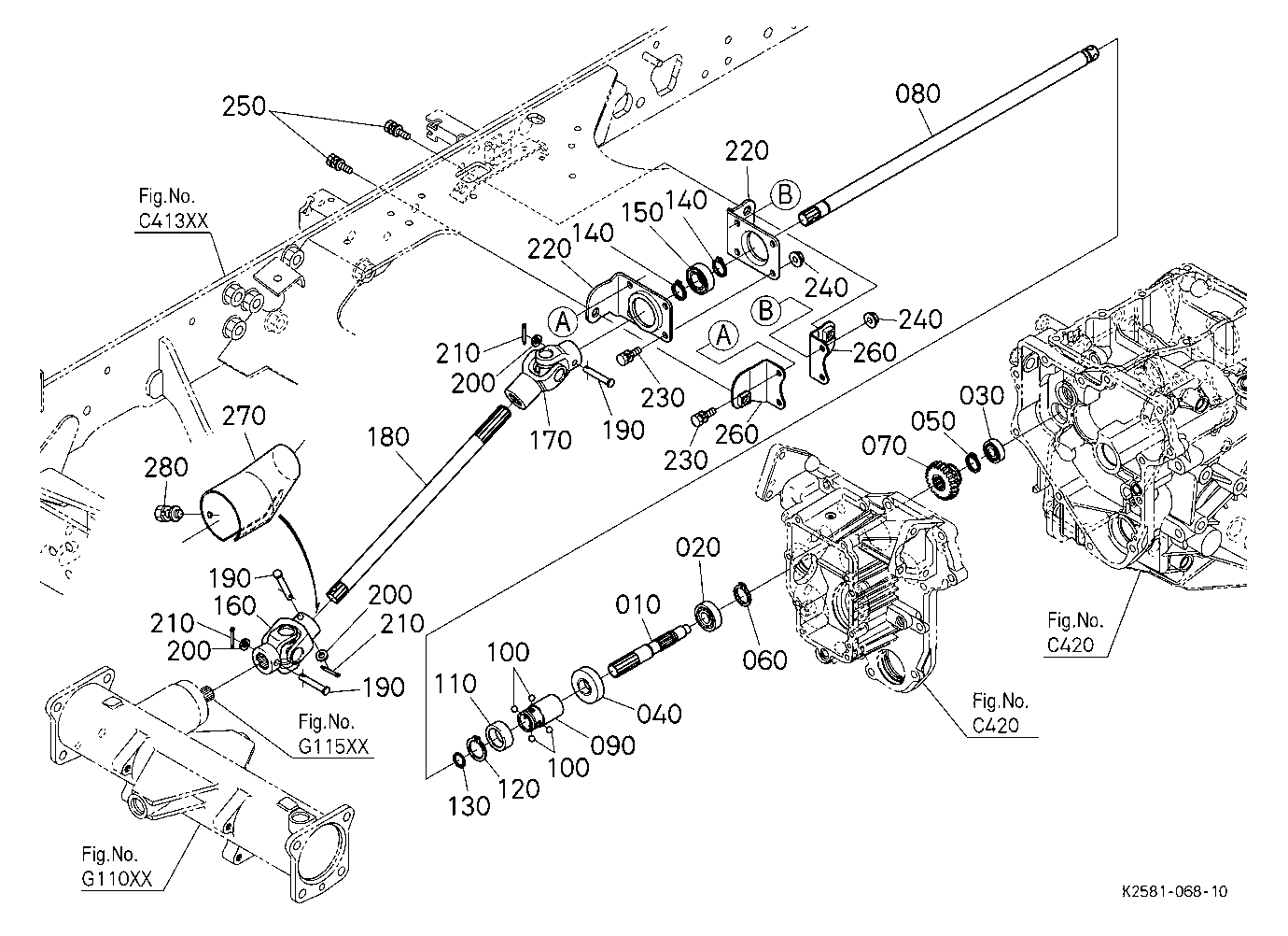 Front Wheel Propeller Shaft