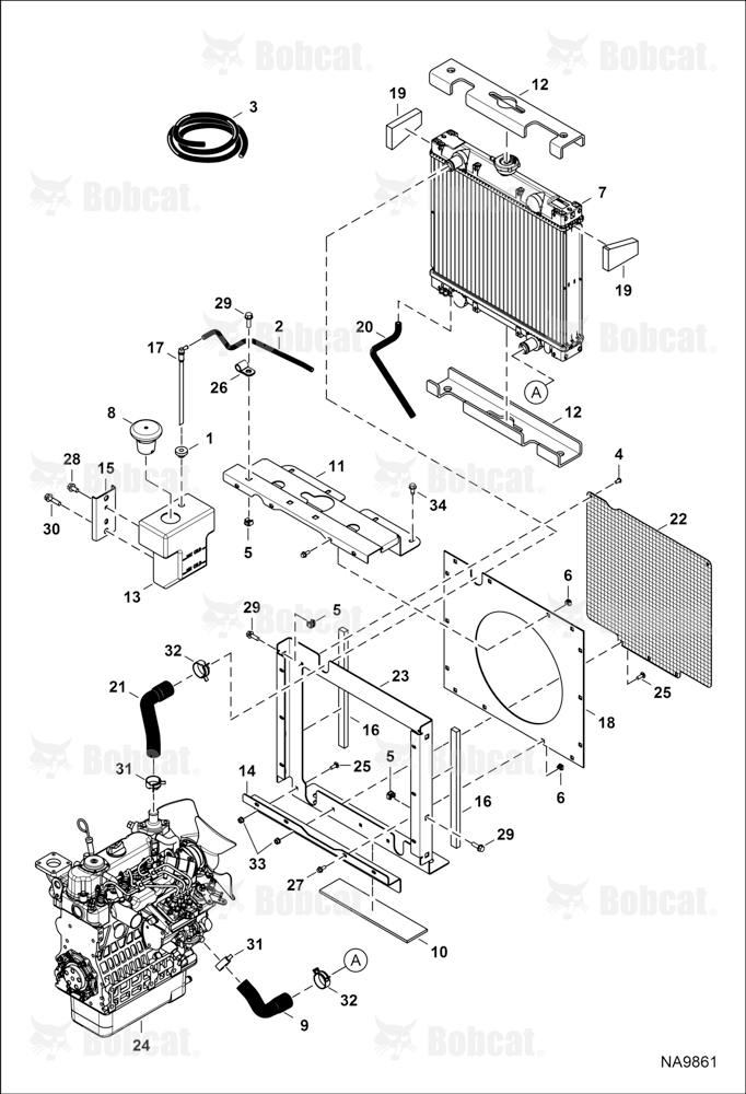 Engine & Attaching Parts (Cooling Group)