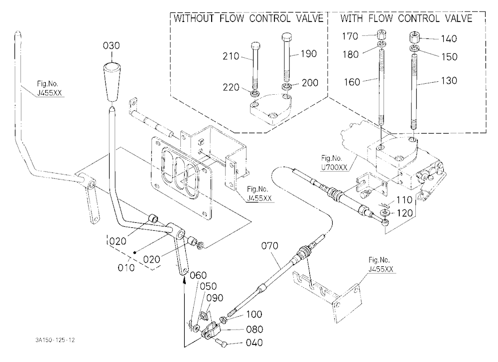 Auxiliary Control Valve Lever Kit (2Nd) [Option]