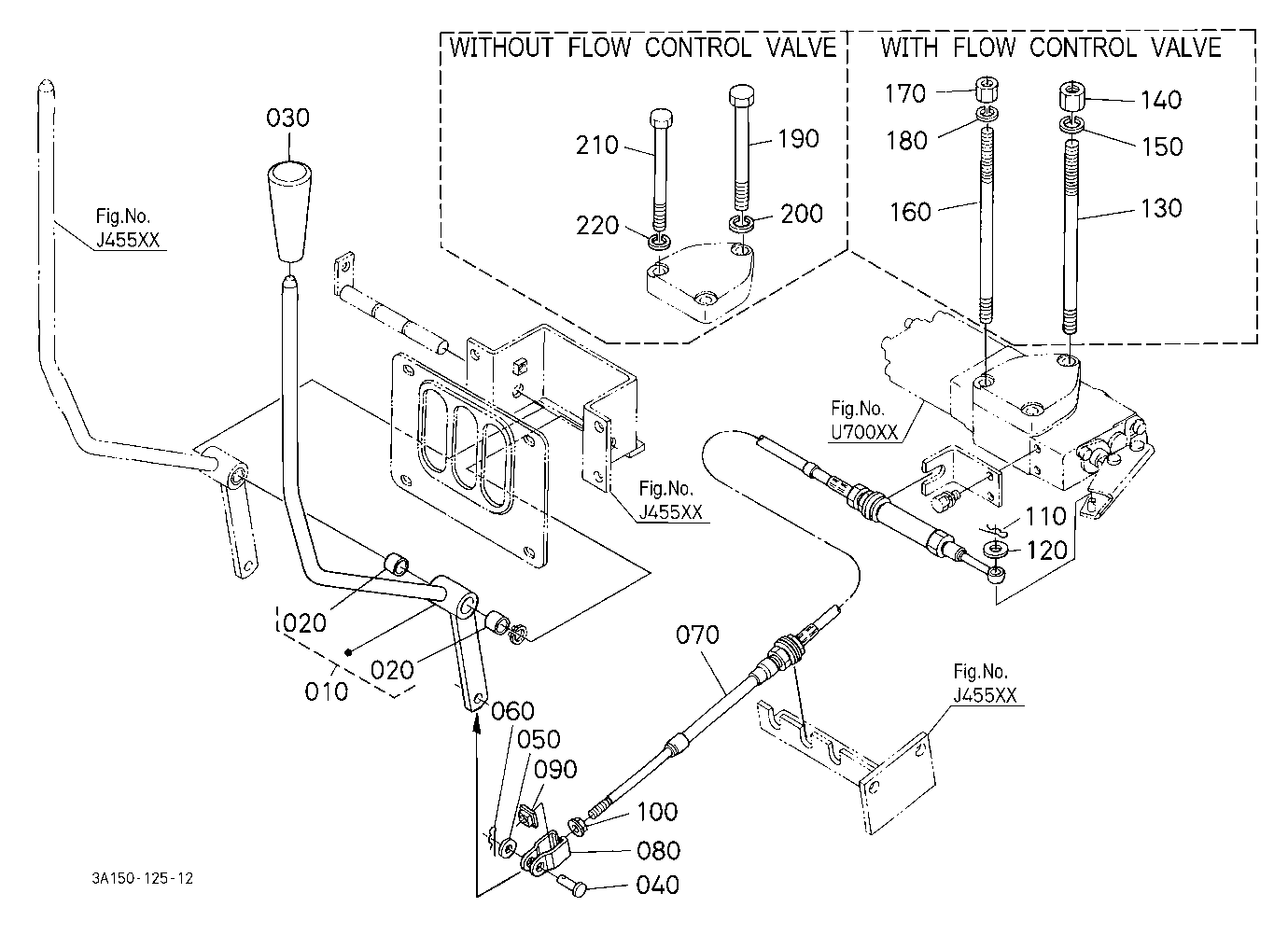 Auxiliary Control Valve Lever Kit (2Nd) [Option]