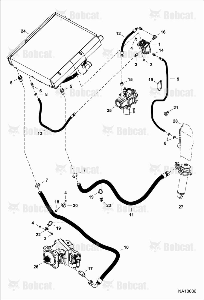 Hydraulic Circuitry (Fan Motor) (Non-reversible)