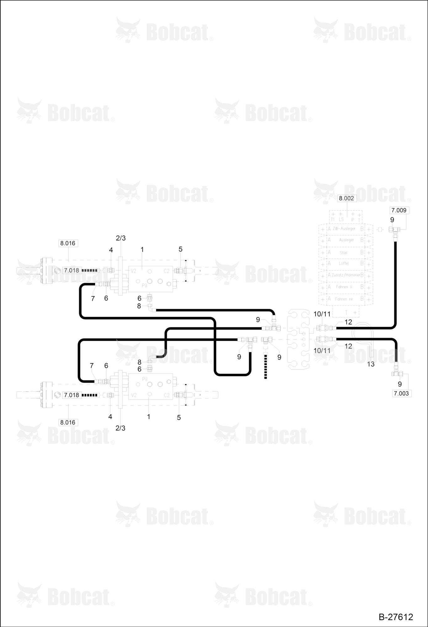 Hydraulic Installation (LOAD Holding Valve - Intermediate Boom - ARTICULAT)