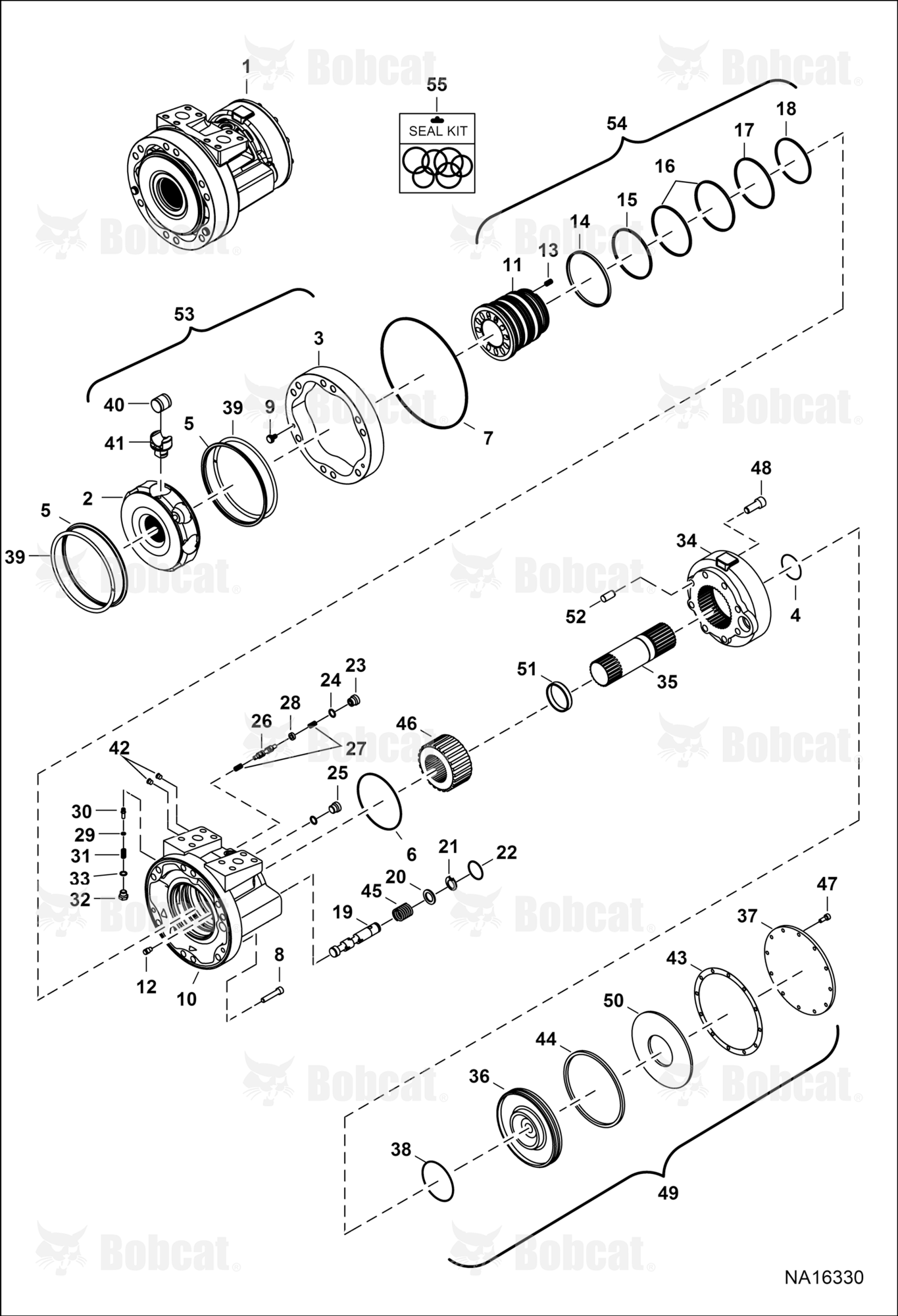 Hydrostatic Motor & Brake (2-Speed) (Production) (R921812301)