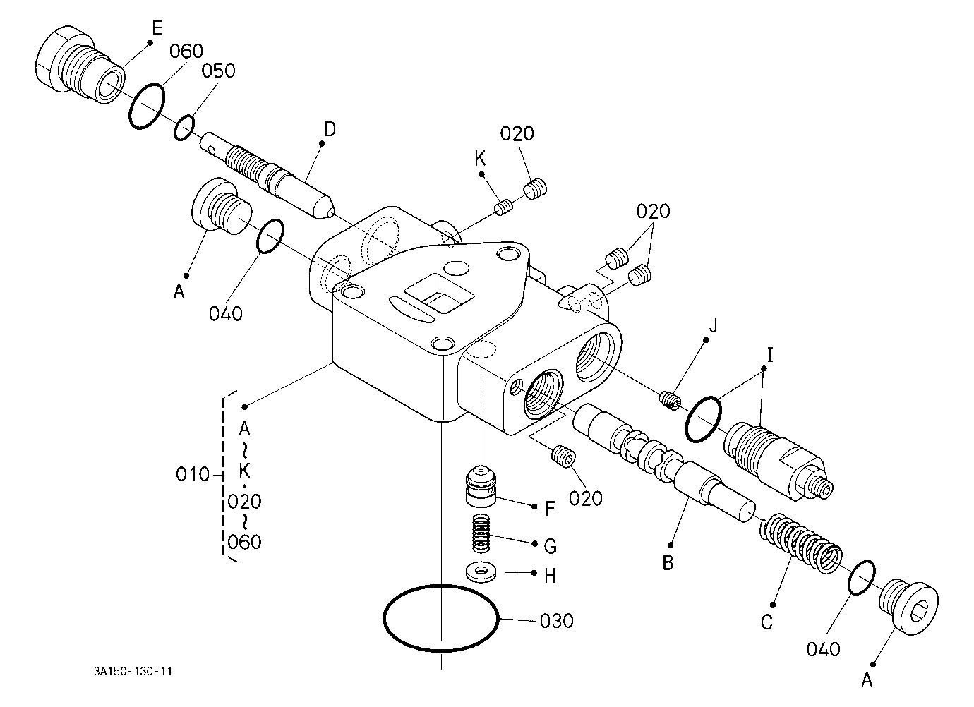 Auxiliary Control Valve (Fc) [Component Parts] [Op