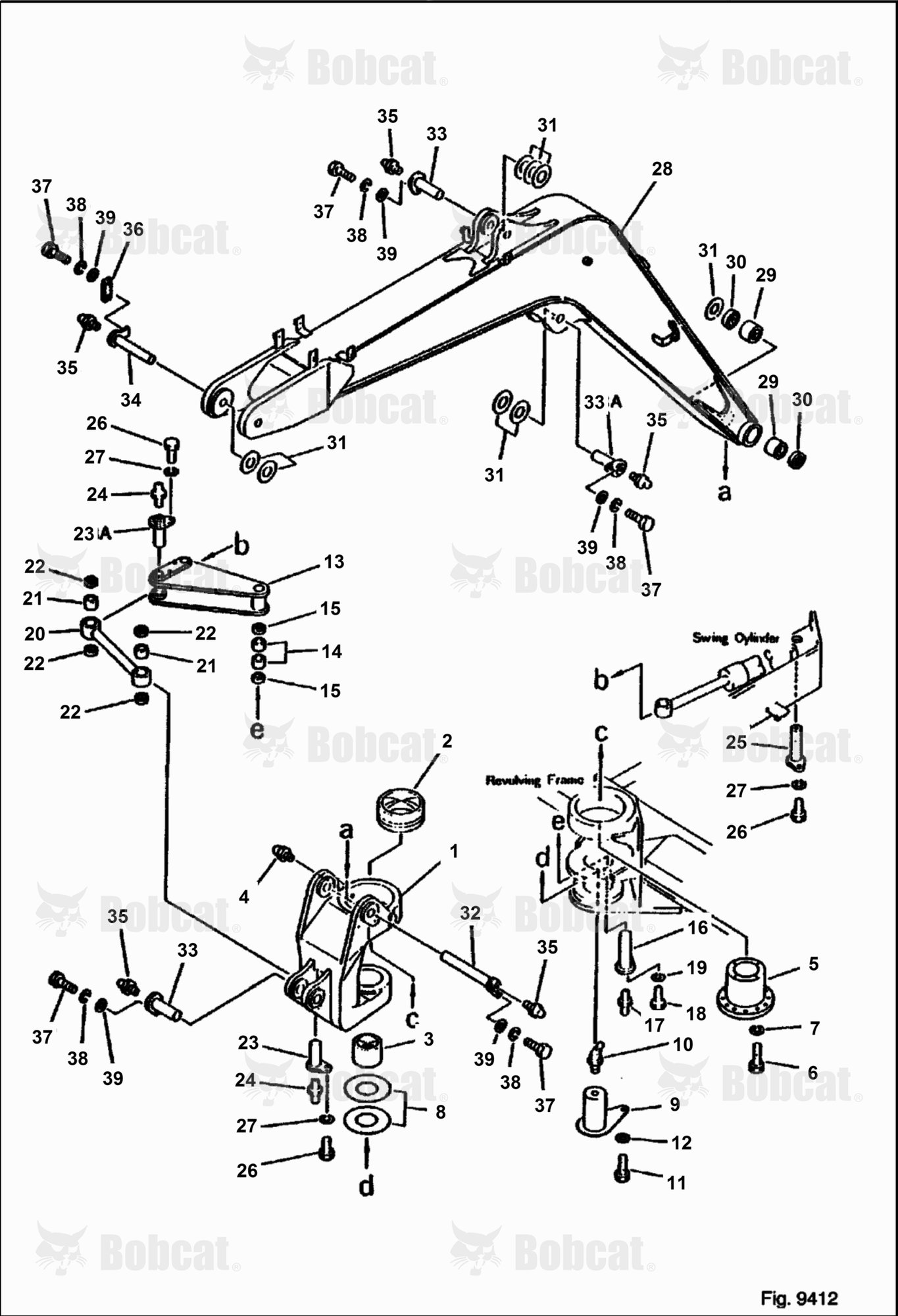 Swing Bracket and Boom (W/ATTACHMENT PIPING)