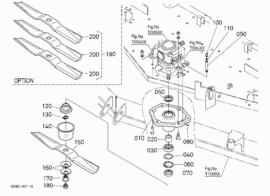 PULLEY HOLDER/BLADE (CENTER)