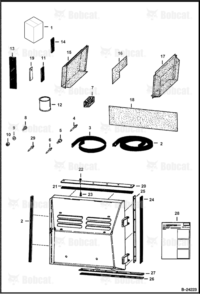 Air SEAL/SCREEN Kit  502620001 & Above