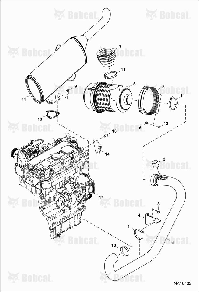 Engine & Attaching Parts (Air Intake & Exhaust)