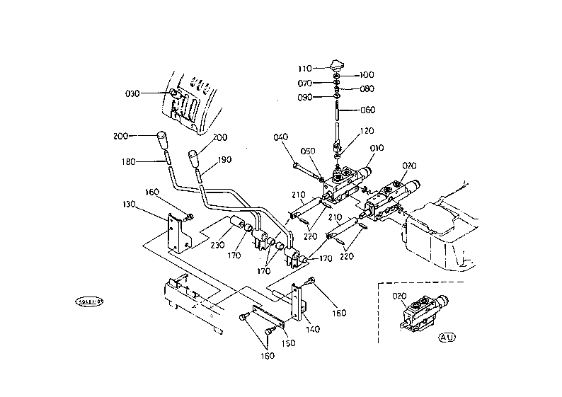 Aux.Control Valve W/O Cab