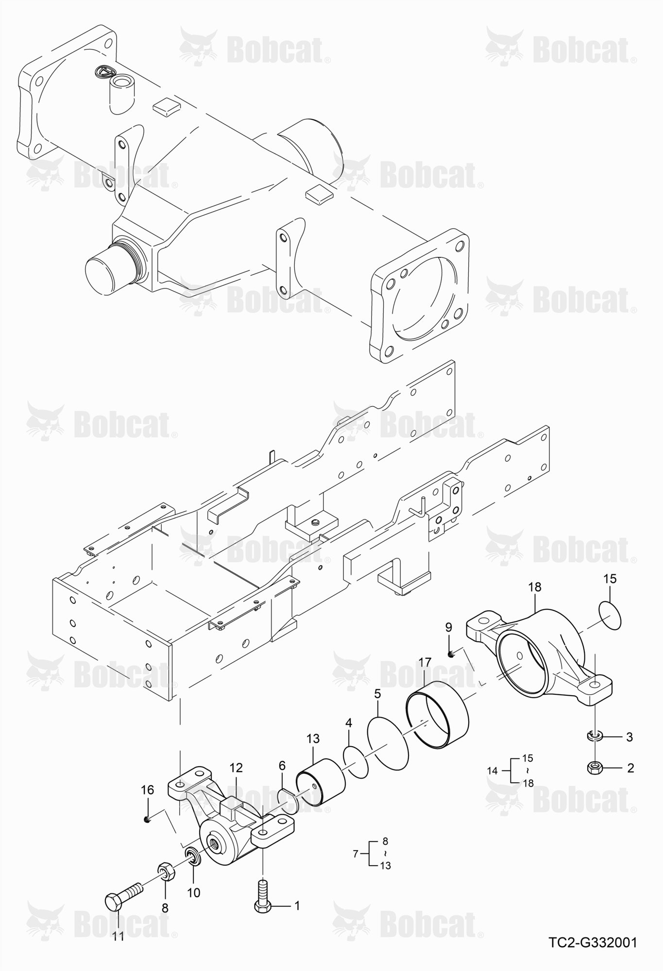 Front Axle Bracket Group