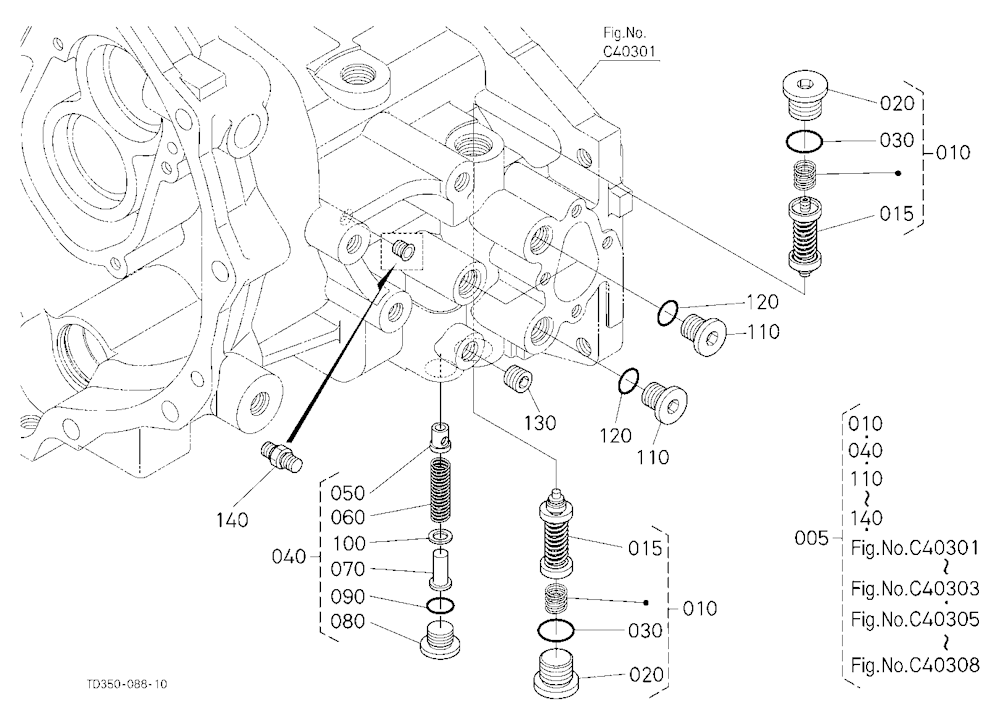 Hst (Relief Valve) [Component Parts]