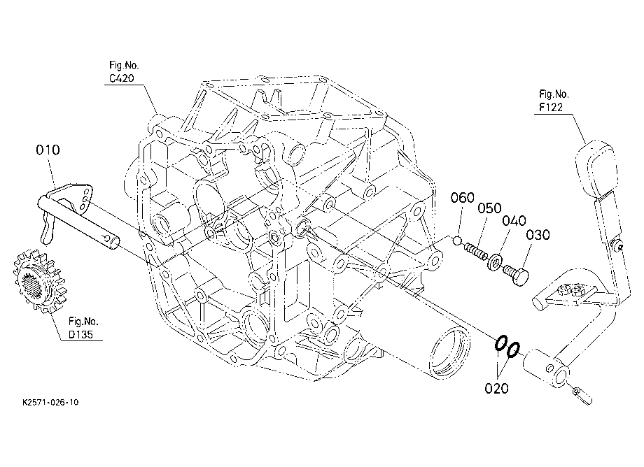 Pto Gear Shift Arm