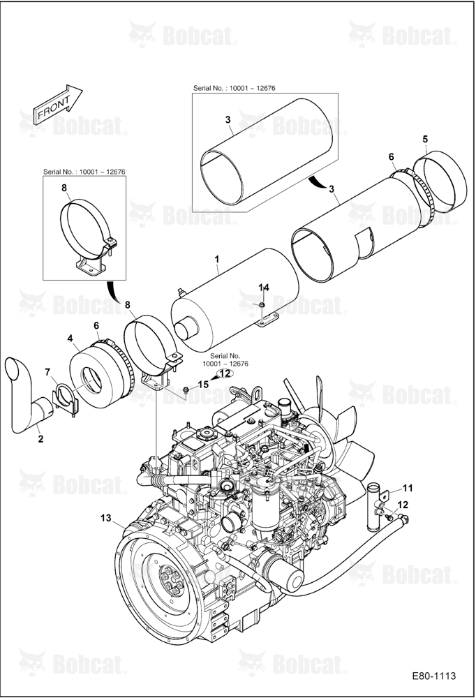 Engine & Attaching Parts (Muffler Mounting) (NA)