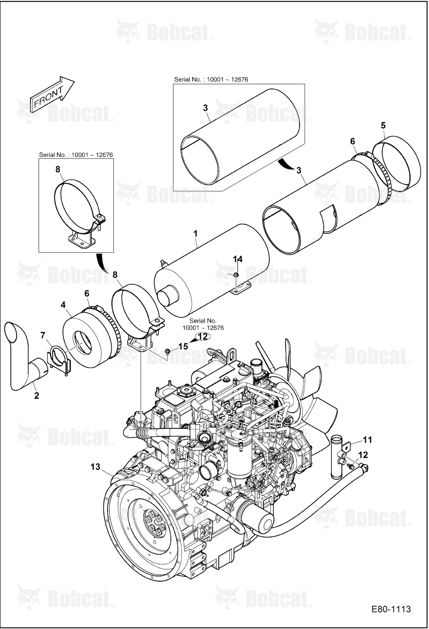 Engine & Attaching Parts (Muffler Mounting) (NA)