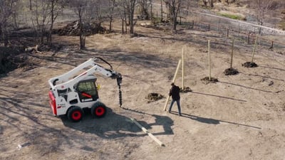 Bobcat maxcontrol post digging