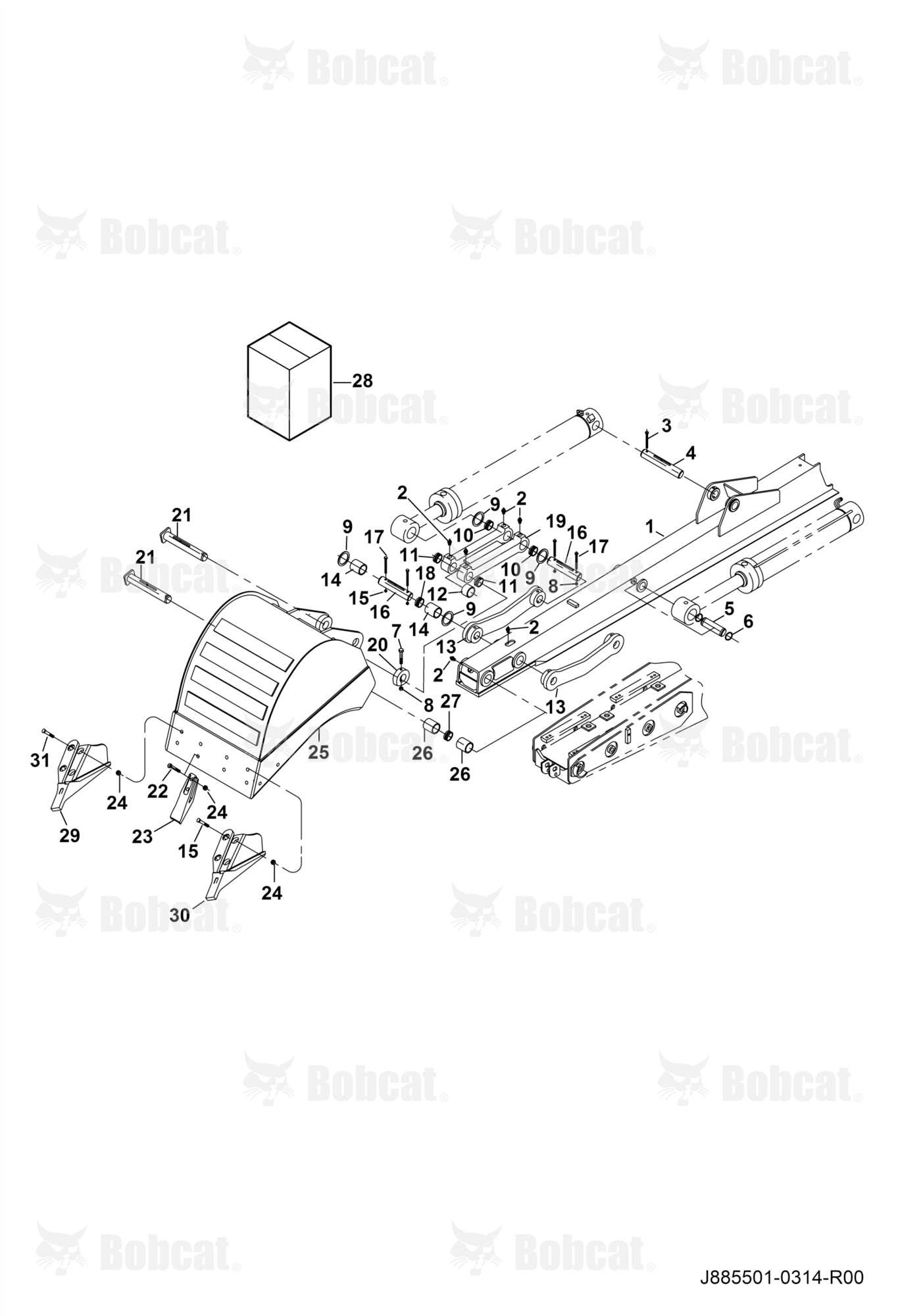 Extended Stick and Bucket Connections