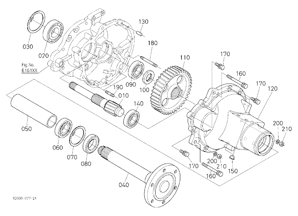 Rear Axle Lh