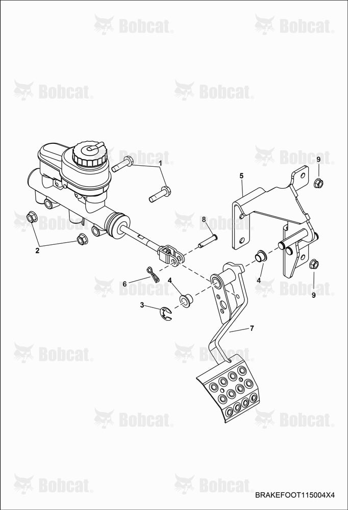BRAKES, Pedal & Master Cylinder Mounting