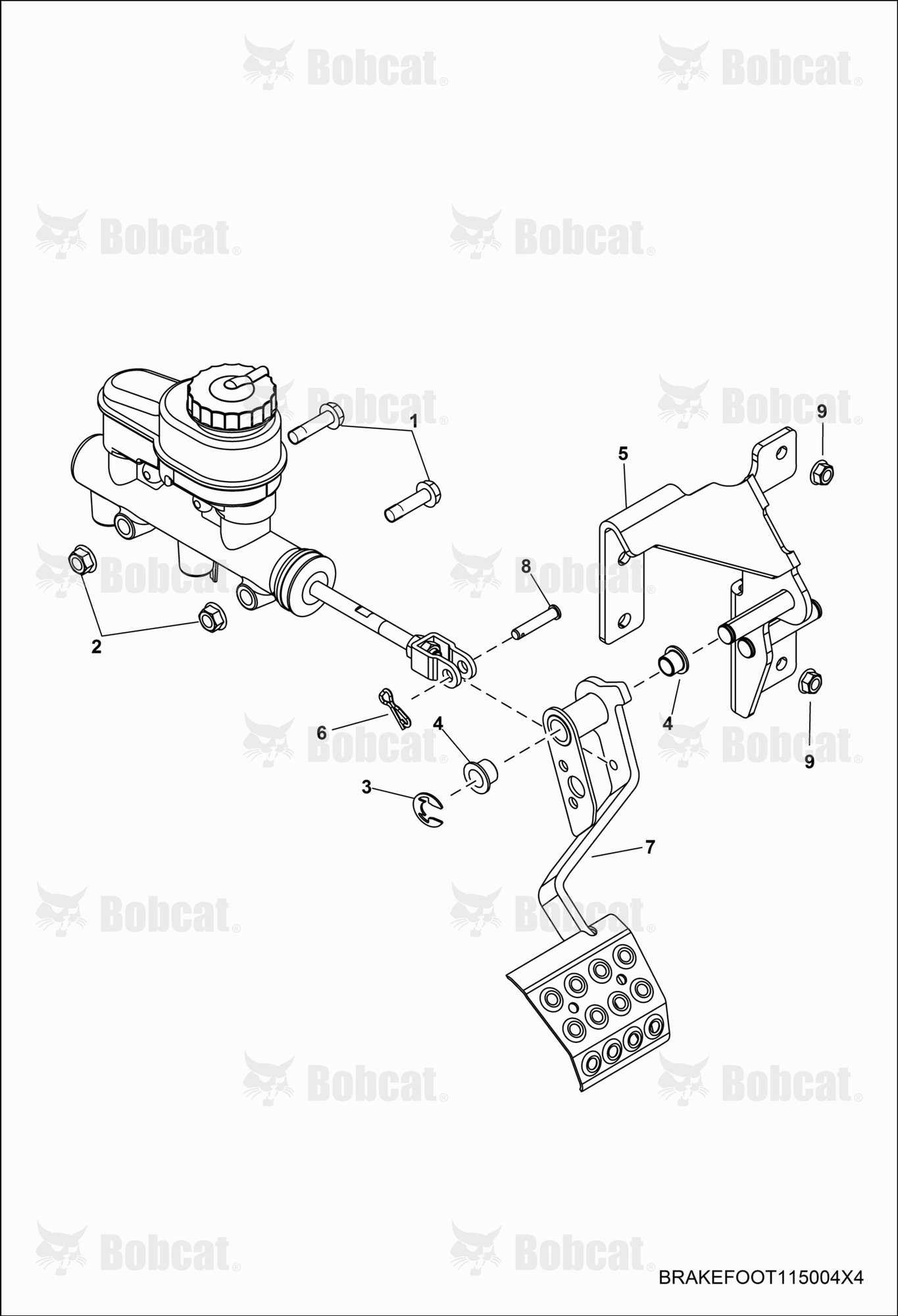 BRAKES, Pedal & Master Cylinder Mounting