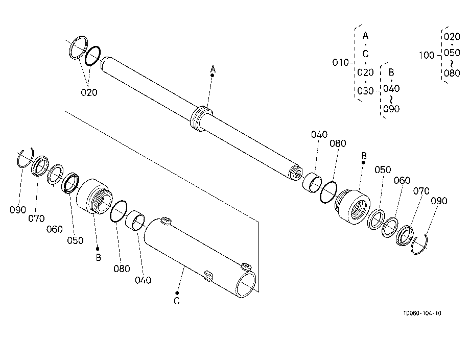 Steering Cylinder [Component Parts]