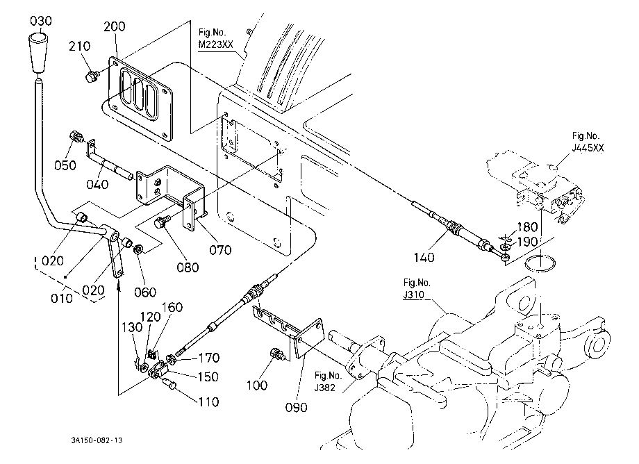 Auxiliary Control Valve Lever [A]