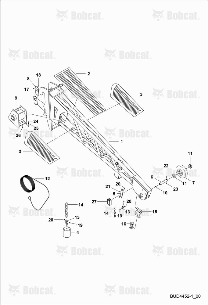 Extended Jib With Winch 1.2T 2.5M (BUD4452)