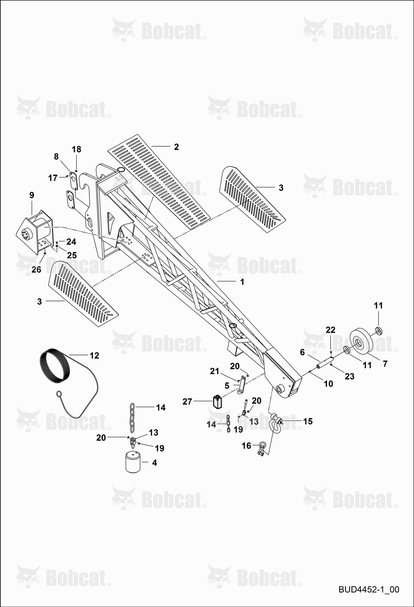 Extended Jib With Winch 1.2T 2.5M (BUD4452)