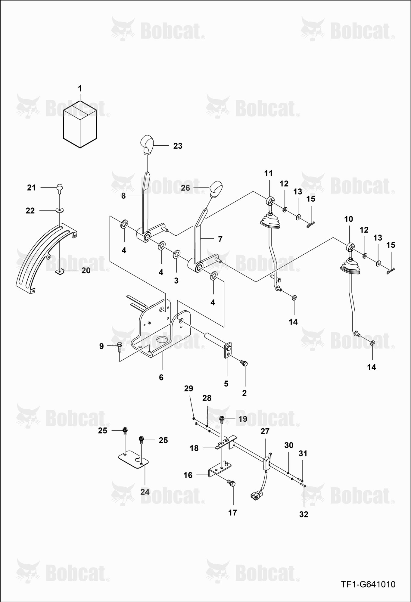 Position Draft Control Lever Group