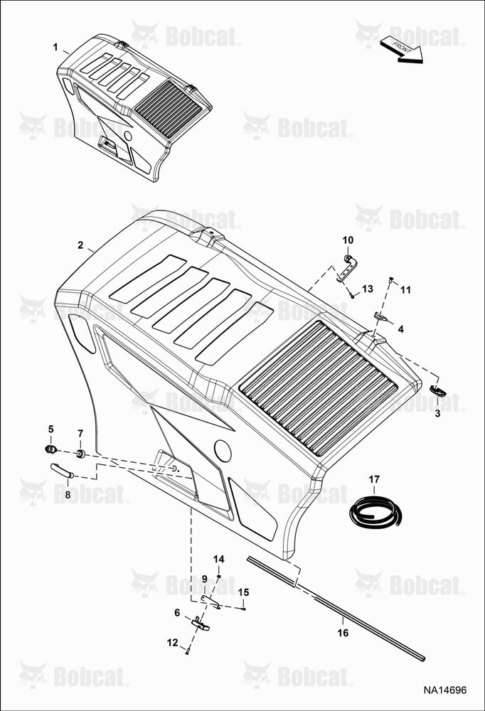 Engine Hood (W/Separate Handle & Unlock Button)