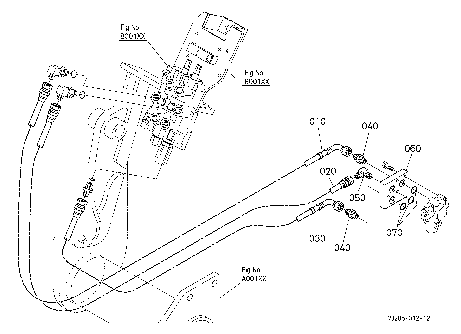 Hydraulic Hose(Hyd.Outlet Block)