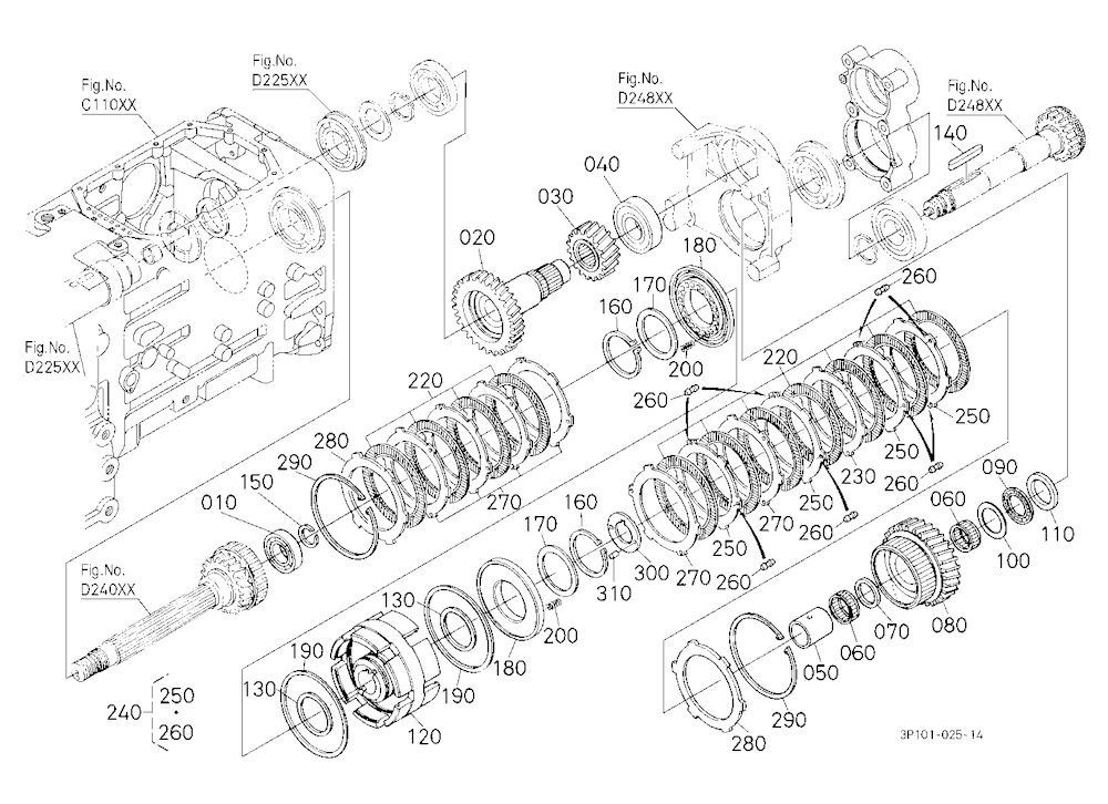 Main Gear Shift Shaft And Range Gear Shaft