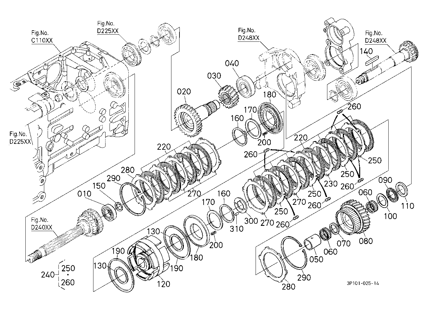Main Gear Shift Shaft And Range Gear Shaft