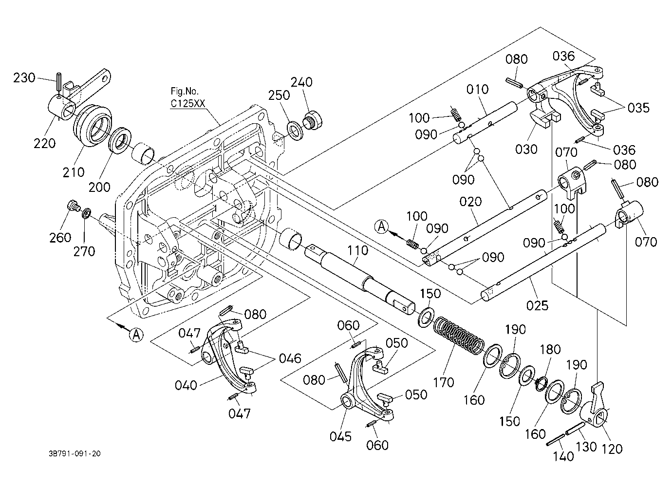 Main Gear Shift Fork