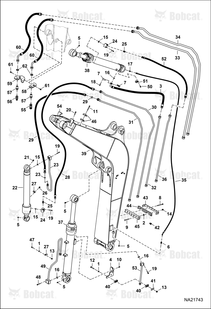 Hydraulic Circuitry (Work Tubelines & Cylinders)