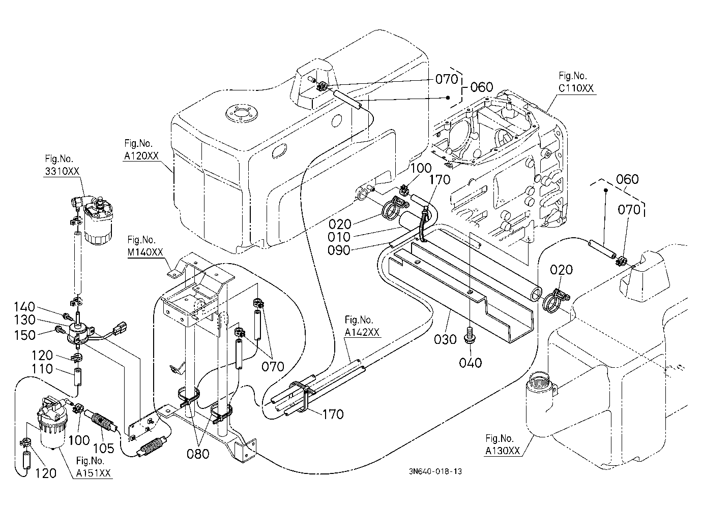 Fuel Pipe 1 (Rear) [New]