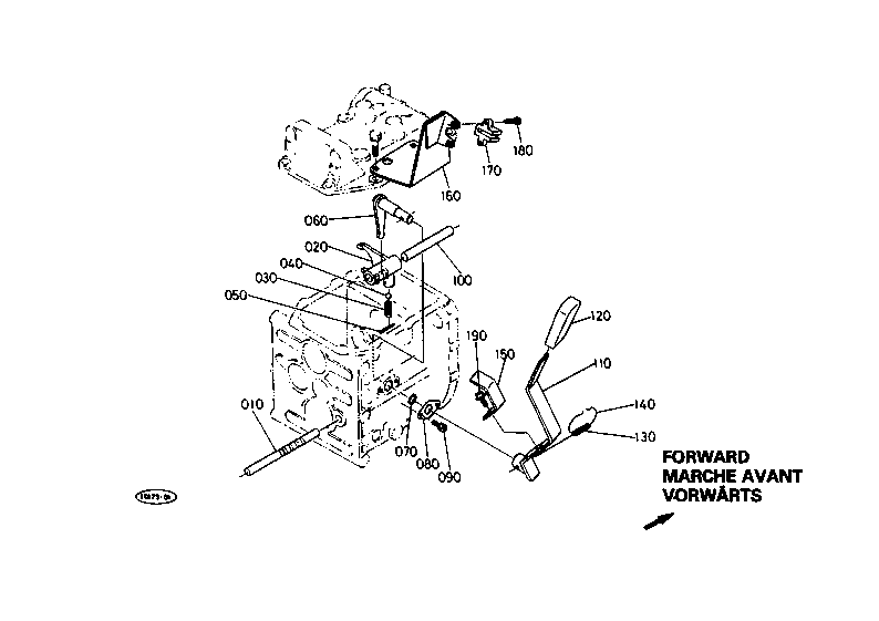 Speed Change Fork And Pto Lever