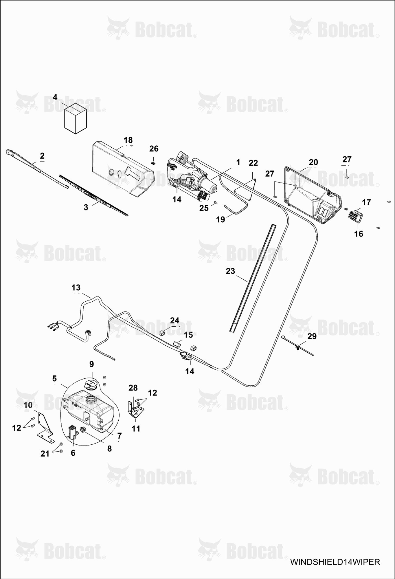 BODY, Windshield Wiper (W/Cab)
