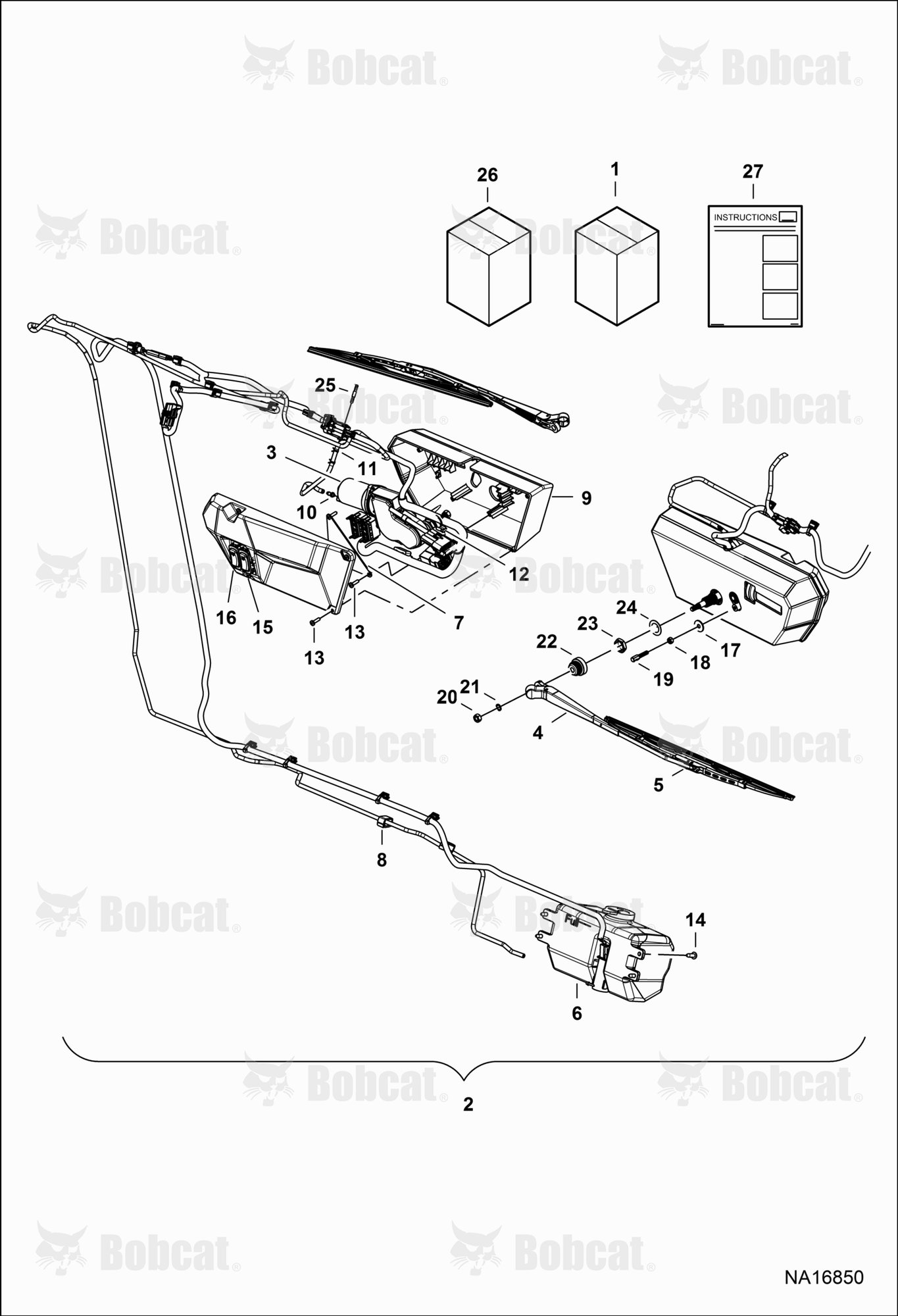 Wiper Kit (Housing Mounted Switch)