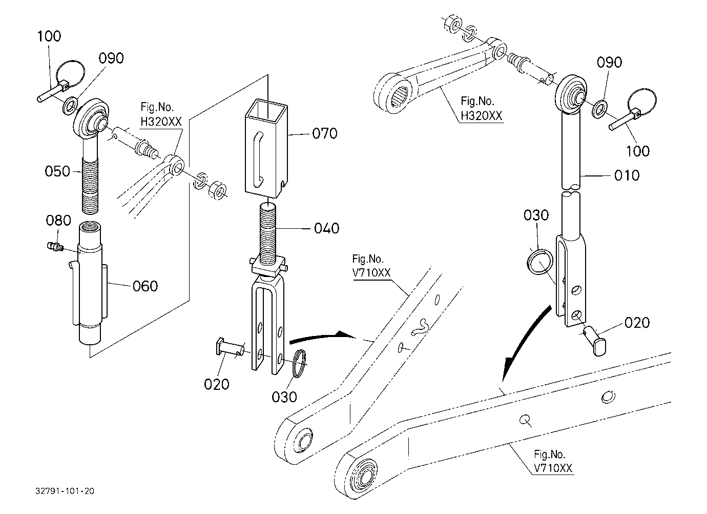 3-Point Linkage (Lift Rod) (W/G No.L3951) [Option]