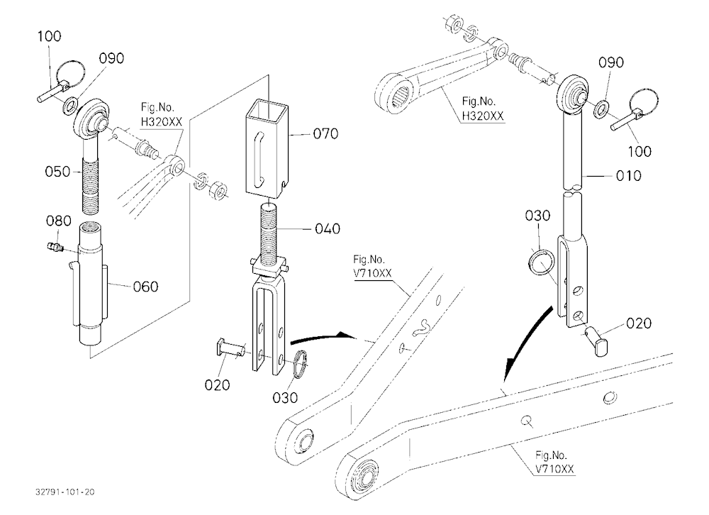 3-Point Linkage (Lift Rod) (W/G No.L3951) [Option]