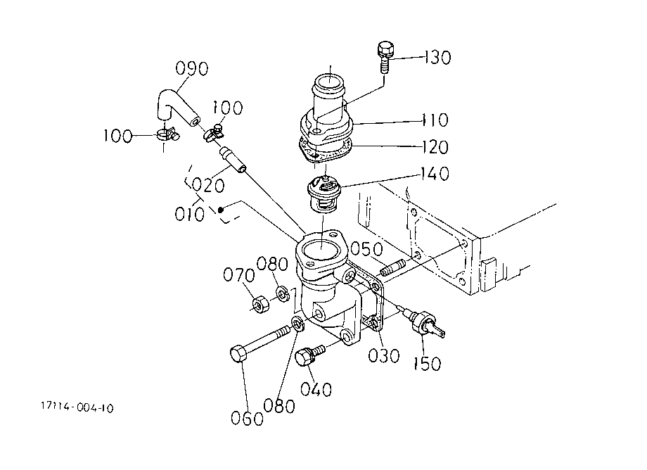 Water Flange And Thermostat