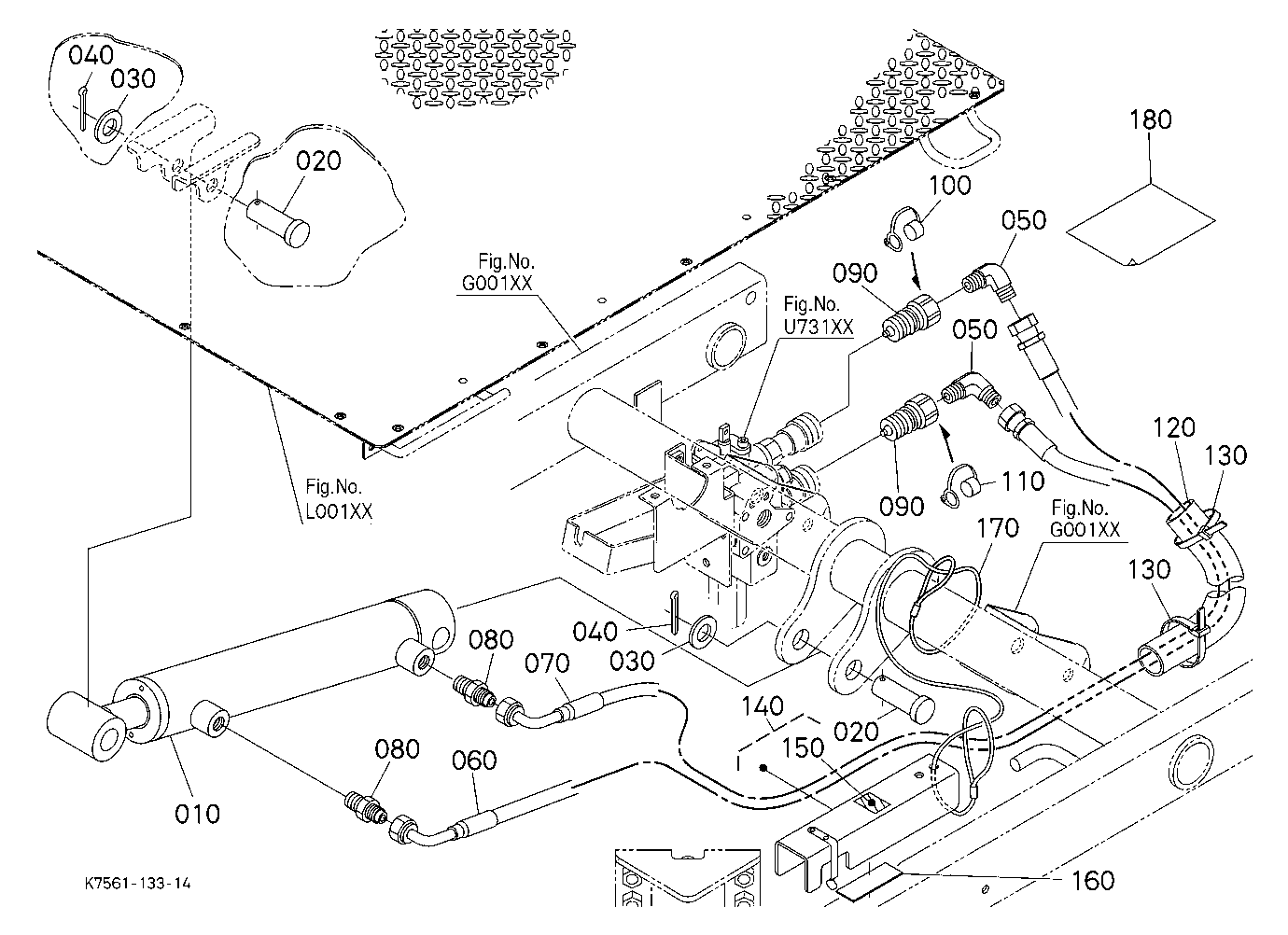 Hyd. Bed Lift Kit (Lift Cyl.) (W/G.No.V4242) [Opti