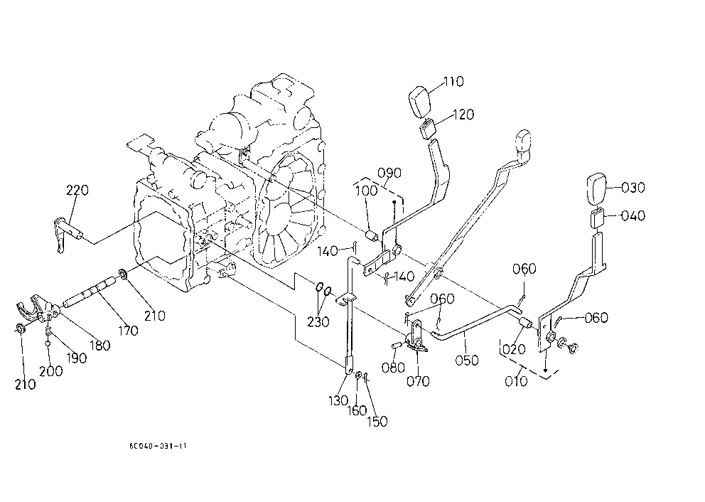 Pto Gear Shift Lever